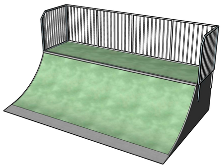 Quarter H150 L320 W484 - Szplinramps