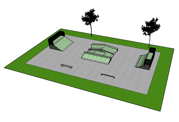Gotowe projekty skateparków - Skatepark SP02