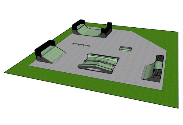 Gotowe projekty skateparków - Skatepark SP03