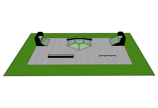 Gotowe projekty skateparków - Skatepark SP06